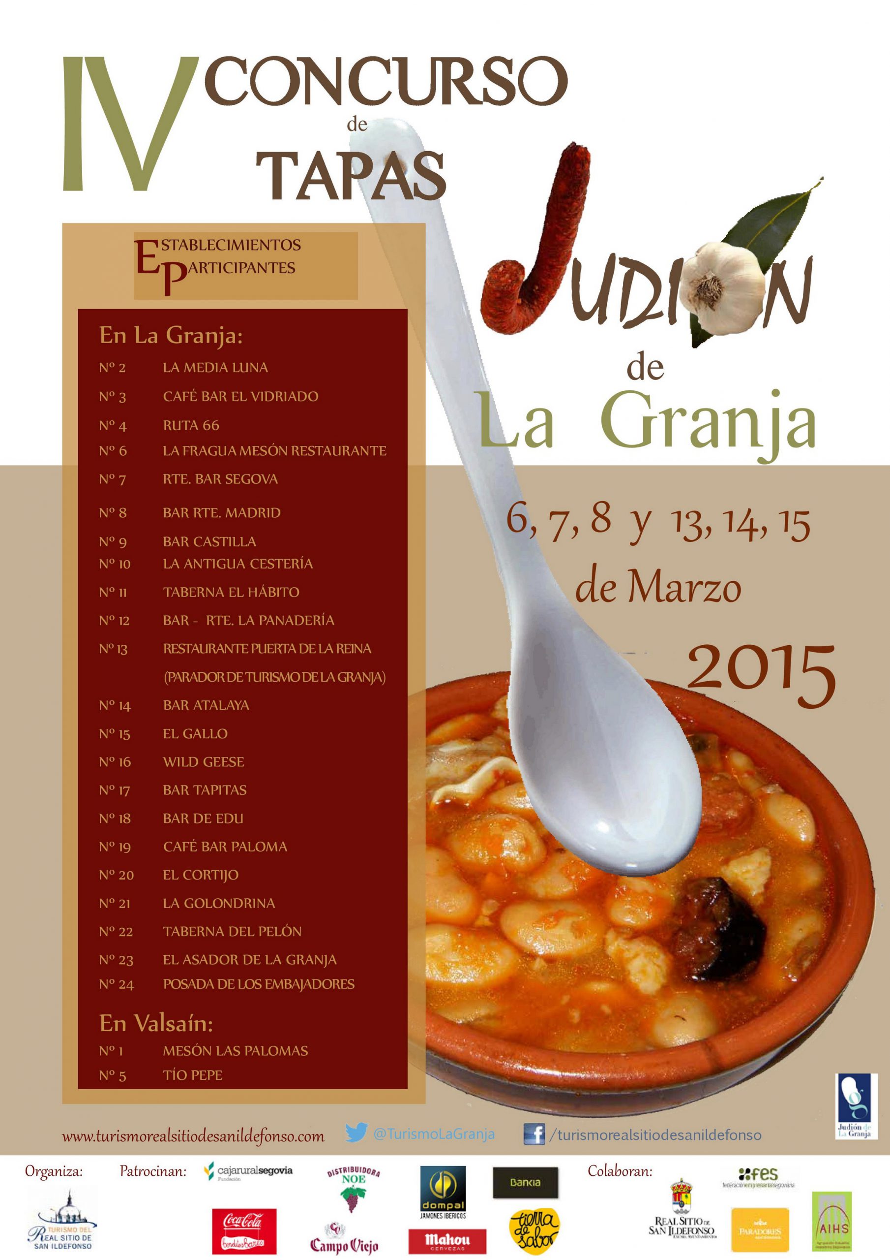 IV concurso de tapas Judión de La Granja