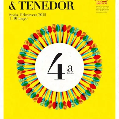 Cartel de las Jornadas de la Cuchara y el Tenedor de Soria 2015
