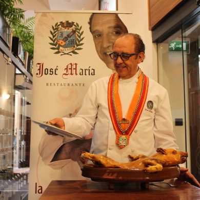 José María Ruiz en su Restaurante de Segovia