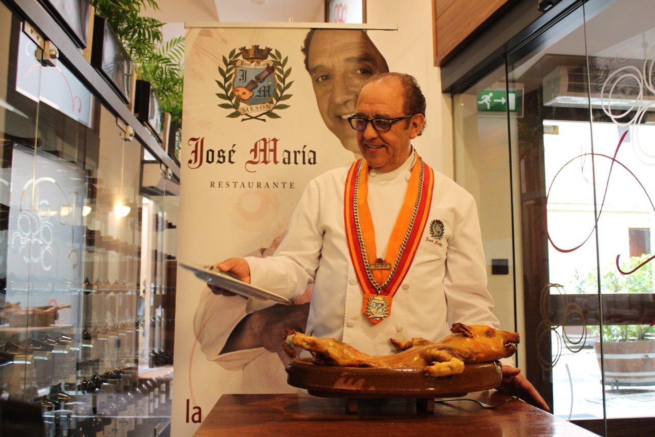 José María Ruiz en su Restaurante de Segovia