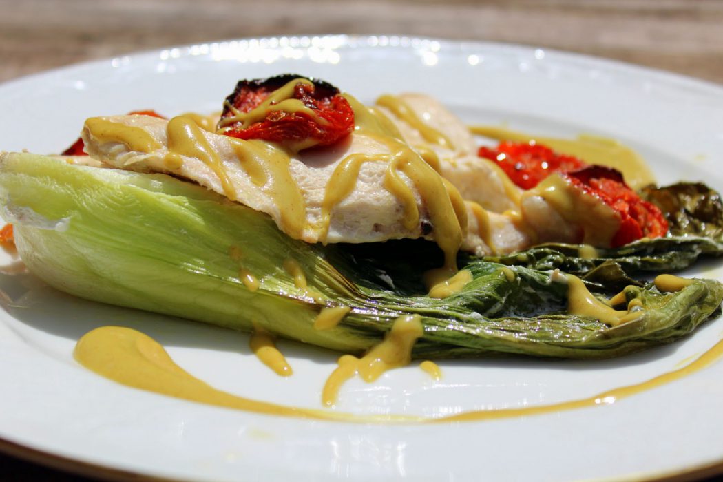 Sorprendentes Pechugas de Pollo al horno con Pak Choi