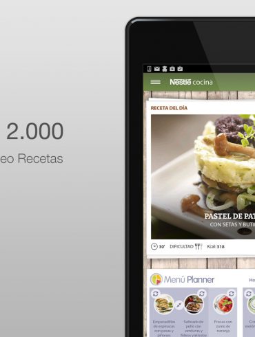 Nestlé Cocina, app con miles de recetas gratuitas