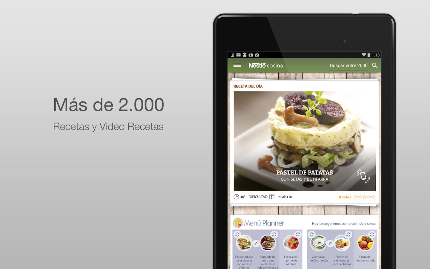 Nestlé Cocina, app con miles de recetas gratuitas