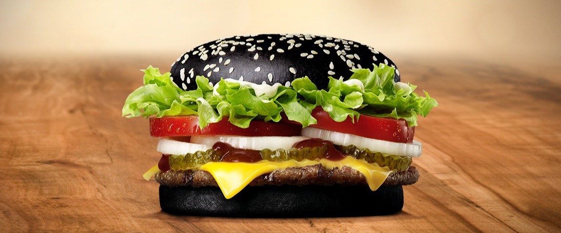 hamburguesa negra de Burger king