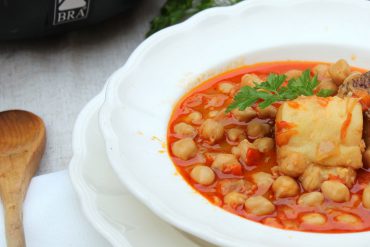 Garbanzos con bacalao