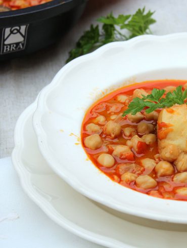 Garbanzos con bacalao