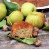 Pastel de manzana y nueces