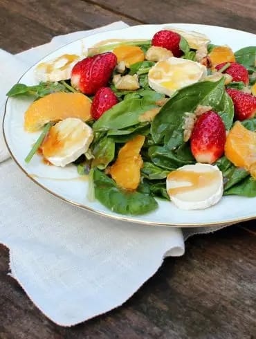 Ensalada de Espinacas con queso de cabra (2)