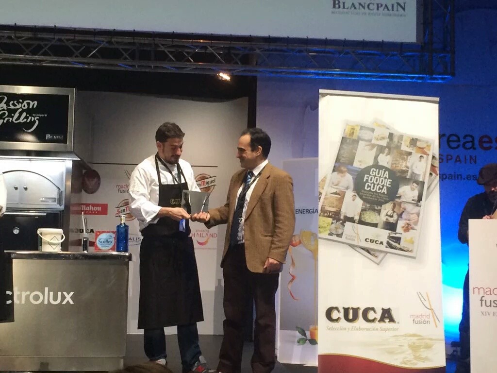 Javi Estevez cocinero revelacion 2016Javi Estevez cocinero revelacion 2016