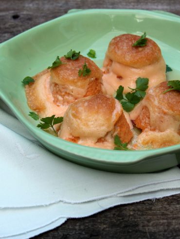 Pastel de merluza y langostinos