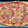 Pizza de bacon de pavo