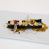 Ceviche de navajas y alga nori