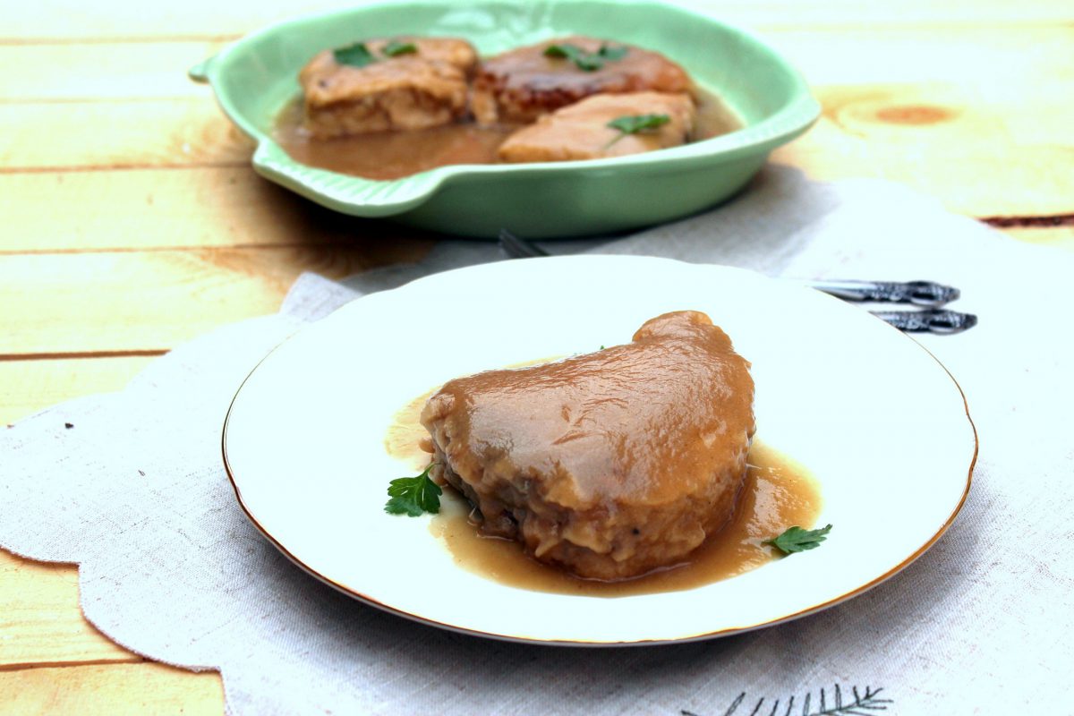 receta, bonito, encebollado