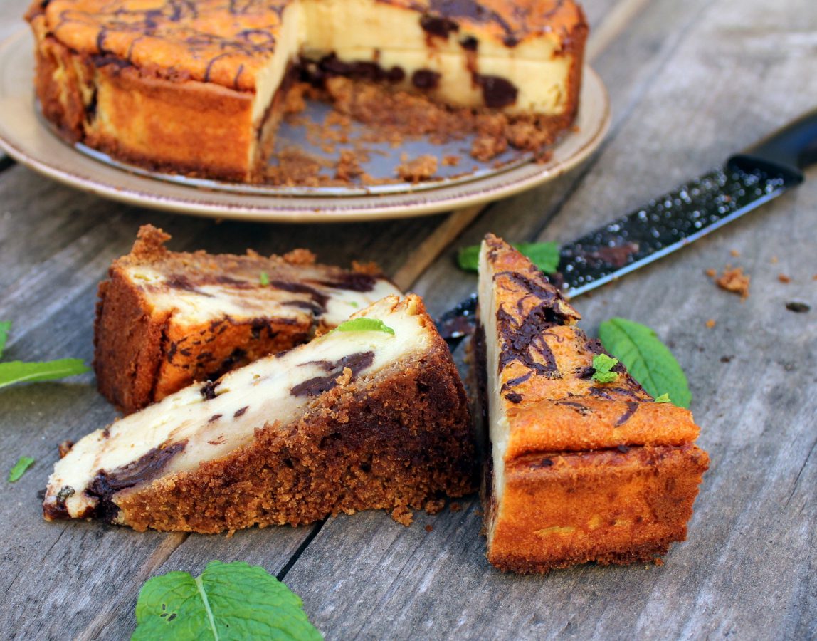 Tarta de queso y chocolate negro 1