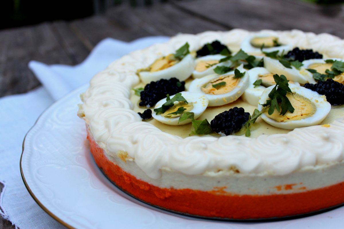 pastel frio de pimientos del piquillo y brandada de bacalao-1