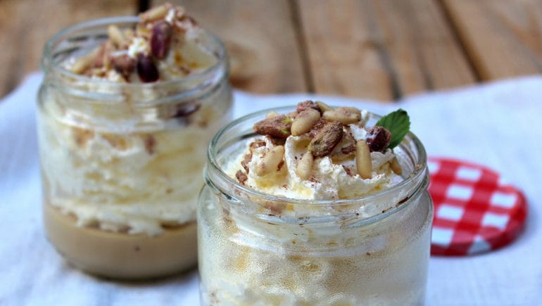 Receta de crema de turrón navideña