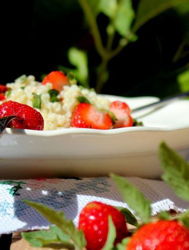 Ensalada de Mijo con fresas y cherrys