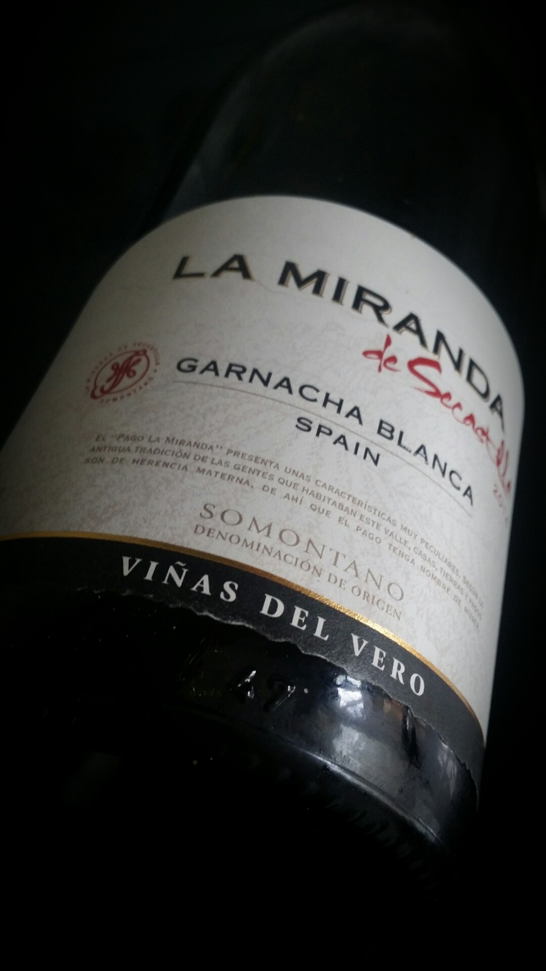 la miranda de secastilla, garnacha blanca