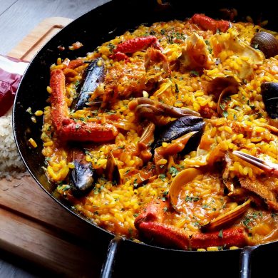 Receta de Paella, la tradicional de marisco