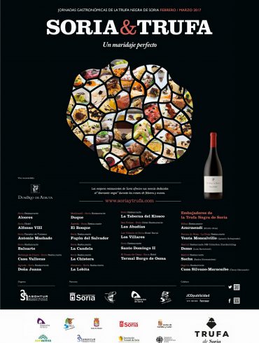 Cartel Soria y Trufa, 3ª Jornadas Gastronómicas de la Trufa de Soria