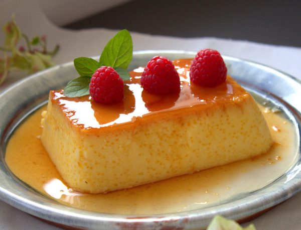 Flan de queso casero