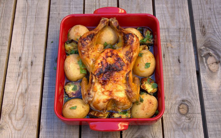 Pollo asado fácil y diferente
