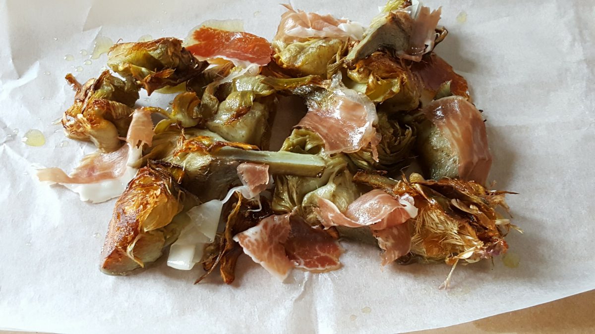 Alcachofas con jamón