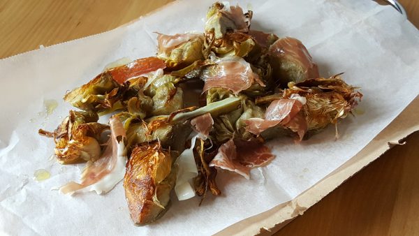 Alcachofas con jamón