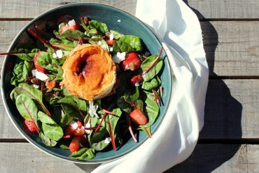 Ensalada de queso de cabra a la plancha