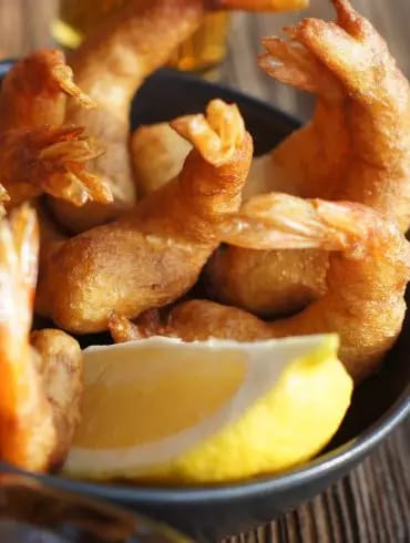 Gambas a la gabardina