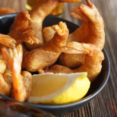 Gambas a la gabardina
