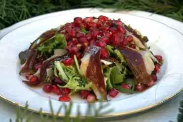ensalada de jamon de pato con granada 1