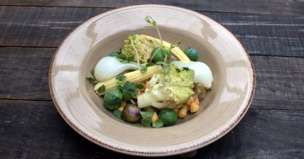 Ensalada de garbanzos y verduras