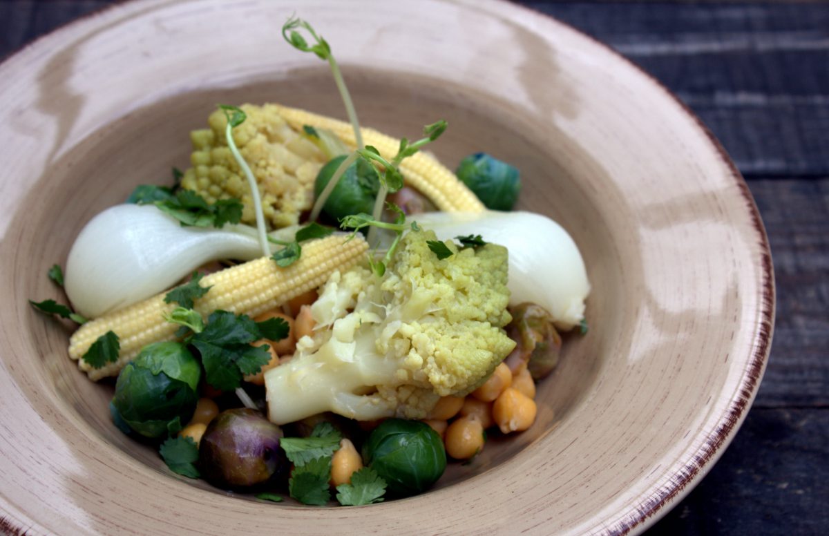 Ensalada de garbanzos y verduras