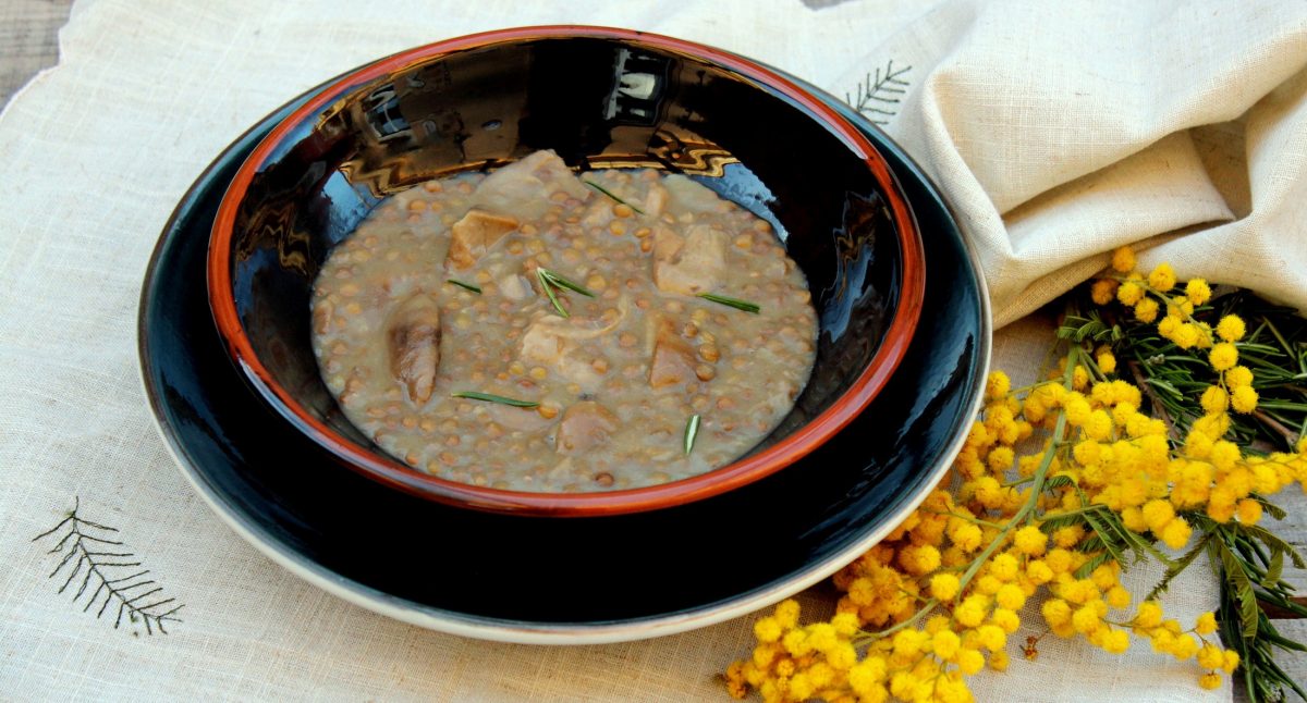 Lentejas con boletus