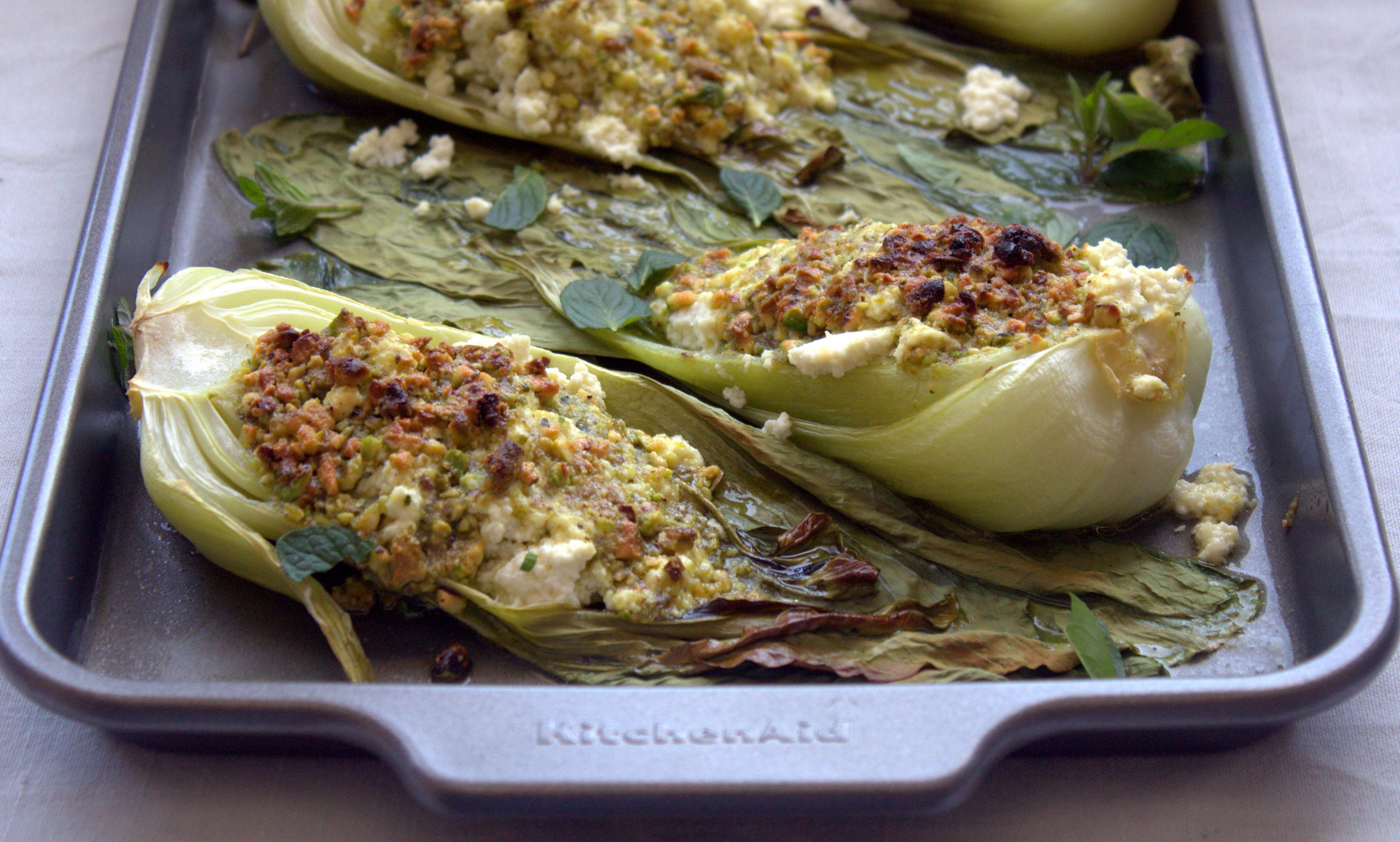 pak choi al horno