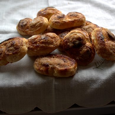 Palmeritas de hojaldre
