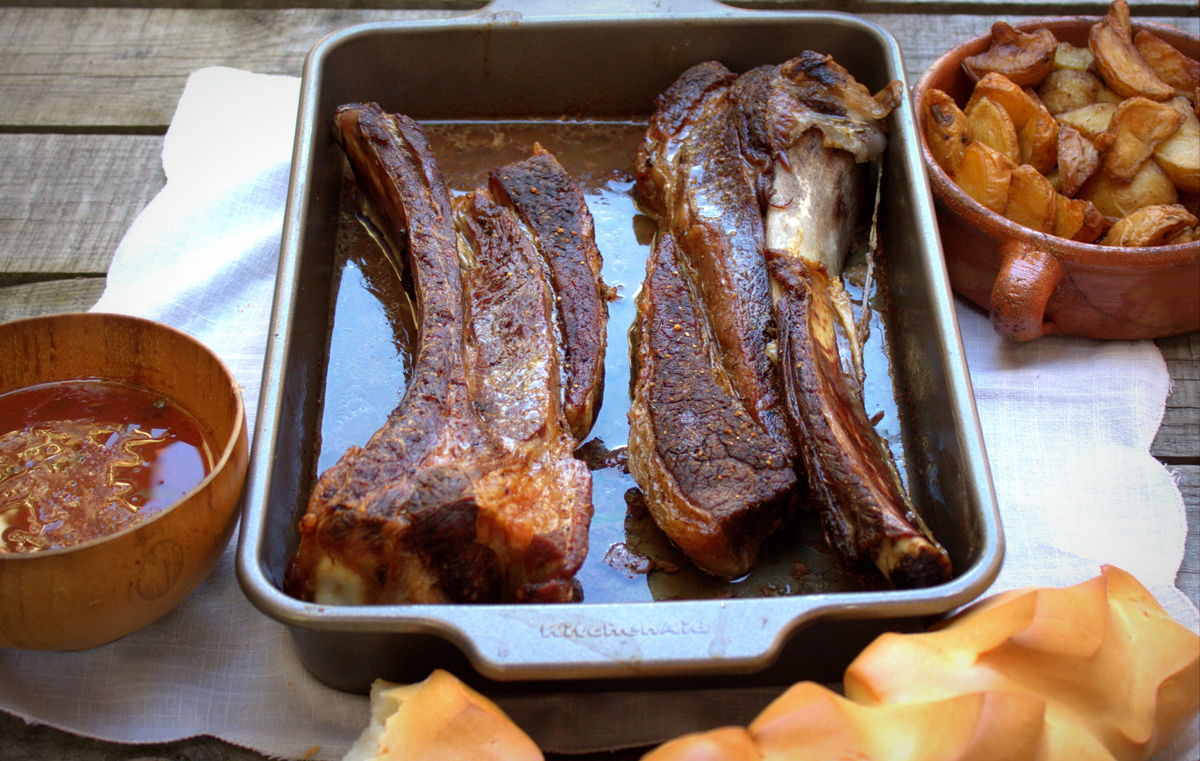 Costillas de ternera asadas