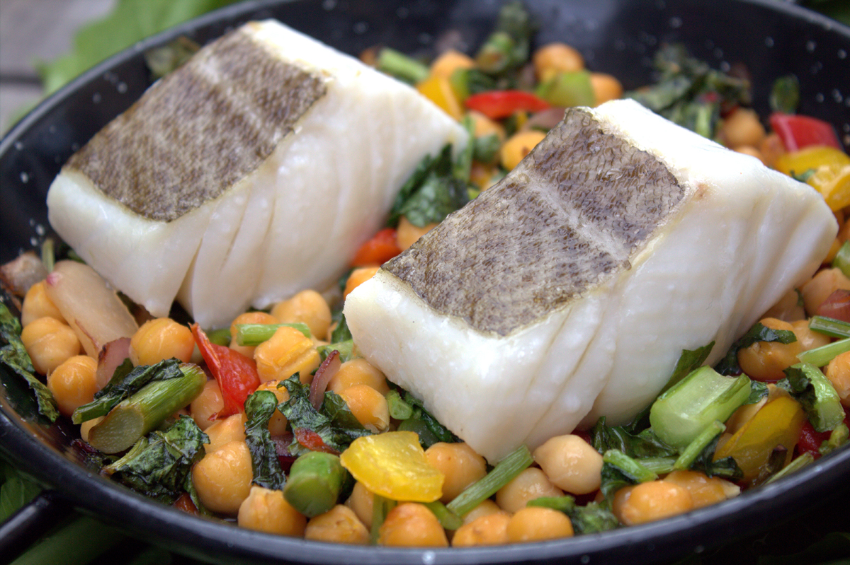 bacalao con garbanzos