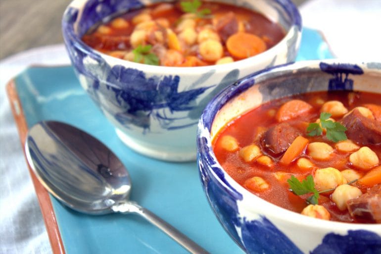 Garbanzos con chorizo