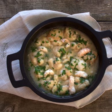 carrilleras de bacalao en salsa verde con colas de cigalas 1