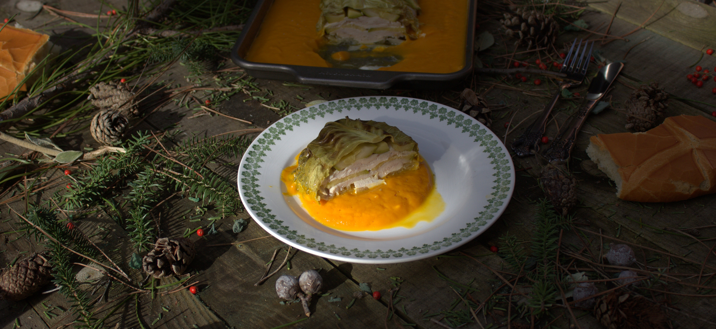 pastel de pollo