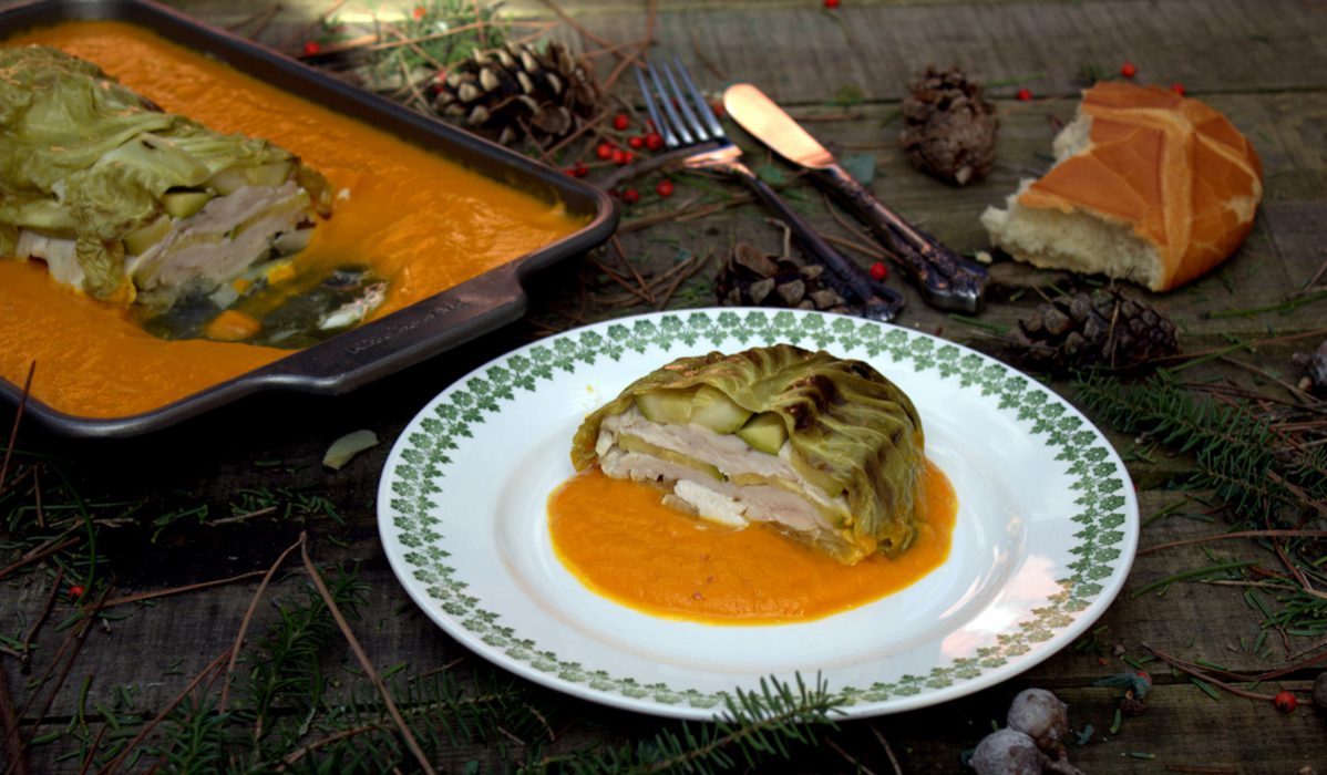 pastel de pollo y verduras