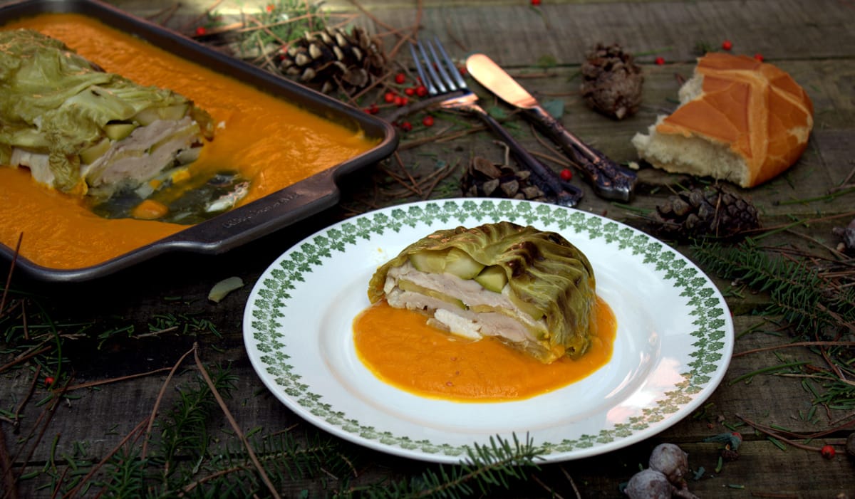pastel de pollo y verduras