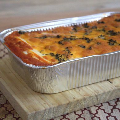 LASAÑA DE VERDURAS Y CARNE