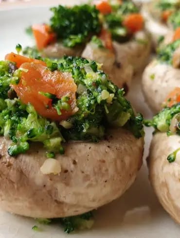 Champinones Rellenos de Verduras