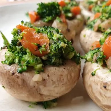 Champinones Rellenos de Verduras