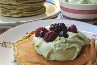 tortitas americanas de te matcha