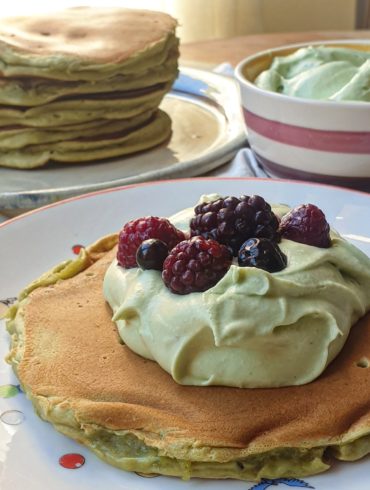 tortitas americanas de te matcha