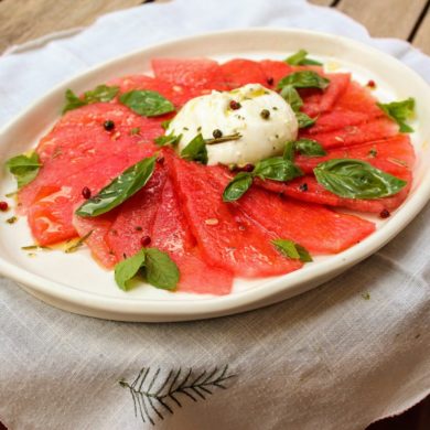 carpaccio de sandia